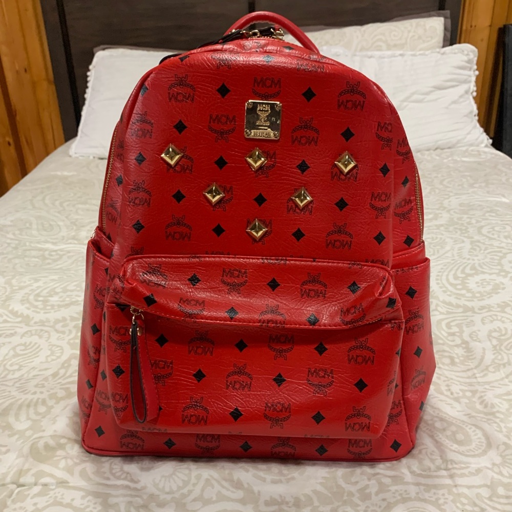 Red MCM backpack size M